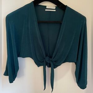 Urban Outfitters Teal Cropped Top